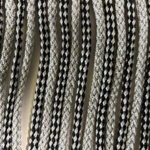 Kordelvorhang ARISOL 60 x 190 cm Farbe anthrazit/ silber