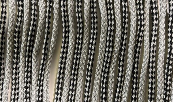 Kordelvorhang ARISOL 60 x 190 cm Farbe anthrazit/ silber