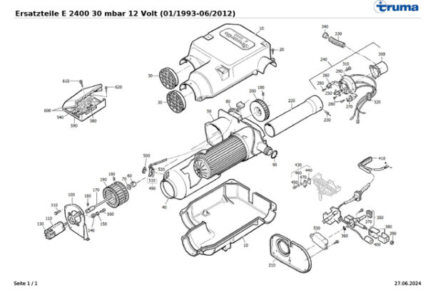 Ansauggitter zu Trumatic E2400
