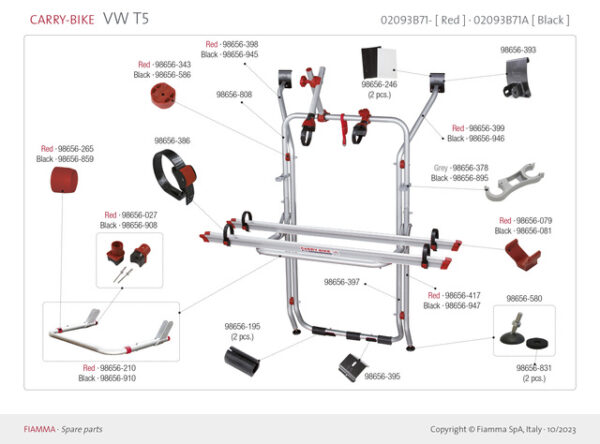 Reibungsstoßdämpfer FIAMMA passend für Carry Bike VW T4 /T5VE 2 Stück – Bild 6