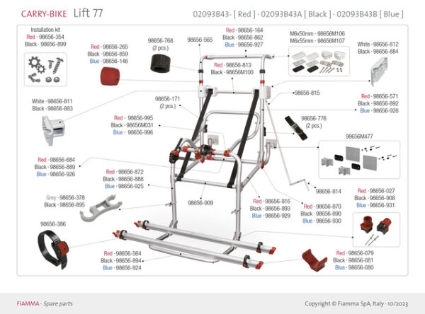 Reibungsstoßdämpfer FIAMMA passend für Carry Bike VW T4 /T5VE 2 Stück – Bild 3