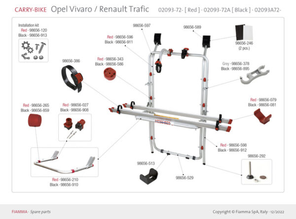 Reibungsstoßdämpfer FIAMMA passend für Carry Bike VW T4 /T5VE 2 Stück – Bild 4