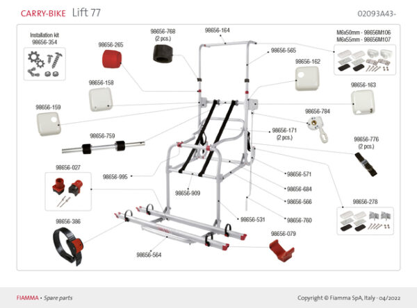 Querstange zu CarryBike Lift77 RED – Bild 2