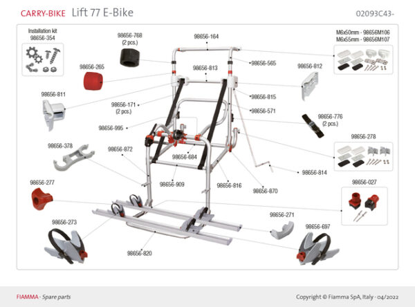 Querstange zu CarryBike Lift77 RED – Bild 3