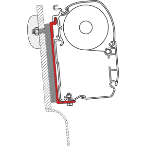 Adaptersatz FIAMMA Kit High Roof Adapter passend für Westfalia