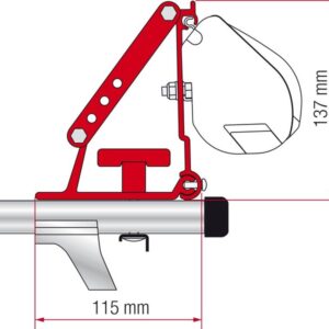Kit FIAMMA Auto zu Markisenadapter passend für F35, F45S, Sackmarkise Compass