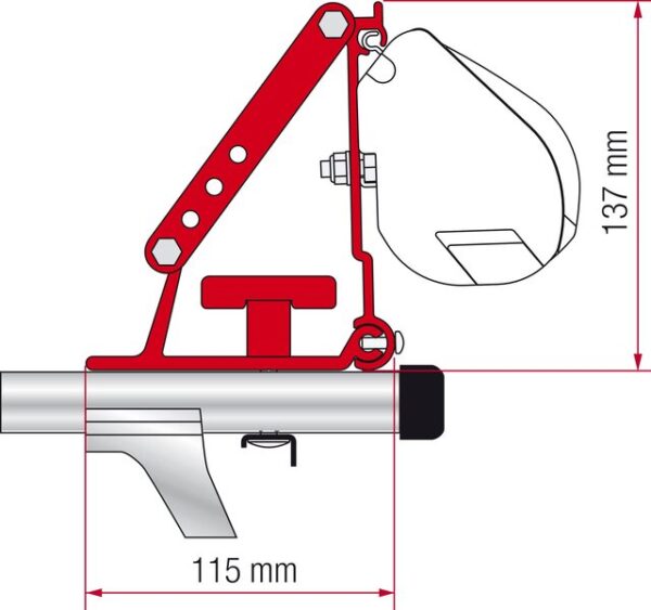 Kit FIAMMA Auto zu Markisenadapter passend für F35, F45S, Sackmarkise Compass