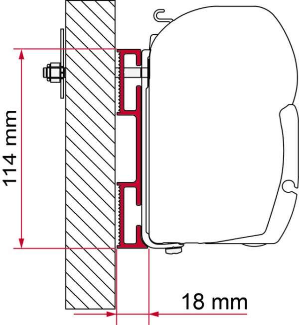 Adapter Fiamma f. F45 Adapter D 120