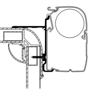 Adapter THULE passend für Pilote Explorateur Serie 5, Länge 4,00 m