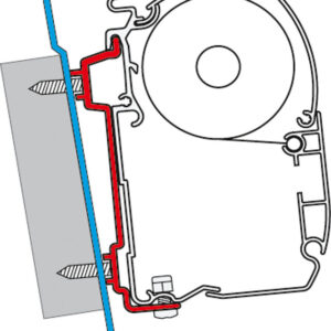 Adapterkit 2-tlg FIAMMA F45S/ F45L passend für Ford Transit High Roof