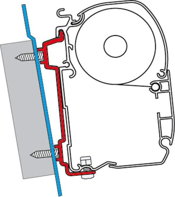Adapterkit 2-tlg FIAMMA F45S/ F45L passend für Ford Transit High Roof