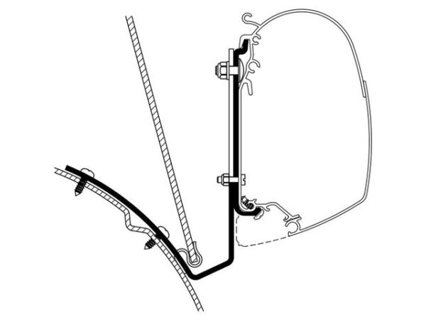 Adapterset passend für VW T4 Liftroof