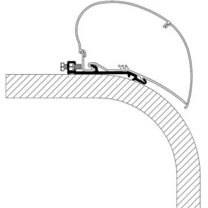 Adapterschiene 300 cm zu Dachmarkise Thule Omnistor Serie 6 / 9 Flach Adapter