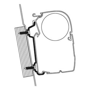 Adapterkit 2-tlg. Zu Wandmarkise THULE Omnistor Serie 5 / 8 passend für Ford Transit Hochdach
