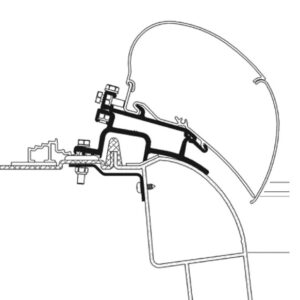 Adapter THULE passend für Renault Master, Opel Movano Serie 6 bis 3 m _2010