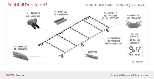 Endkappe rechts und links verwendbar zu Roof Rail _9904828/05808-01-_ – Bild 2