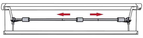 Uni-Spannstange FIAMMA Magic Rafter 250 - 400 cm Für Markisenbreite 250-400cm nicht nur Fiamma – Bild 3