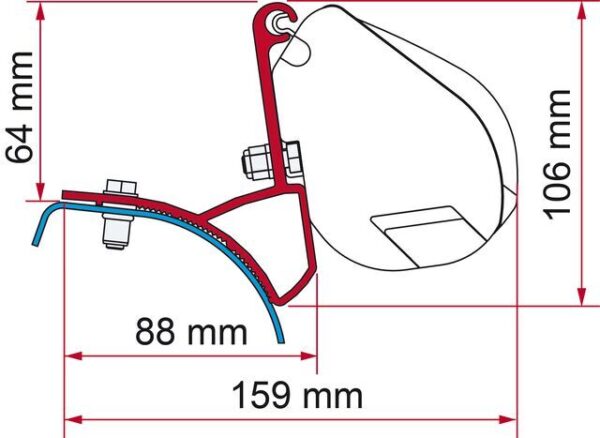 Kit FIAMMA passend für Renault Trafic, Opel Vivaro