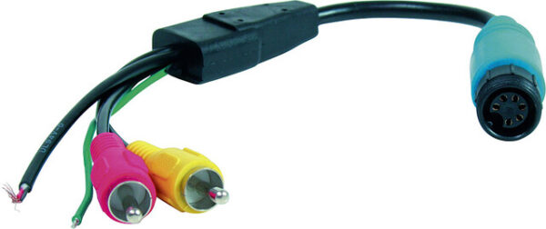 Monitor Adapter Caratec 6-pol. Schraubkupplung auf Cinch Stecker