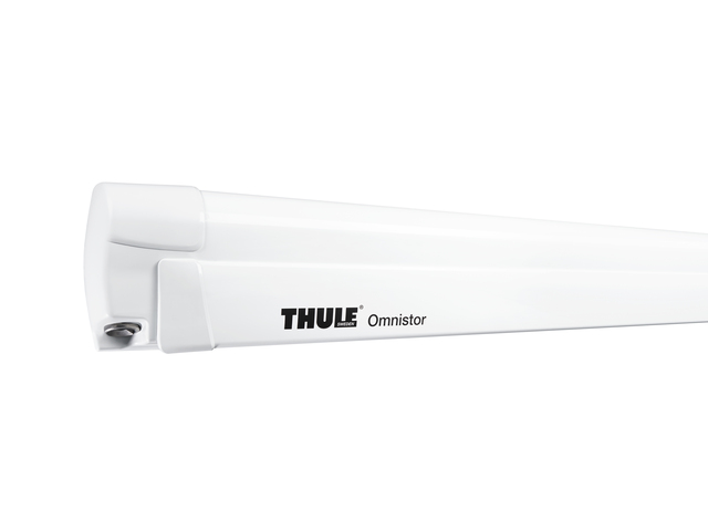 THULE Wandmarkise Omnistor 8000 603 x 275 cm Tuch Fb. saphir blau Gehäuse Fb. weiß