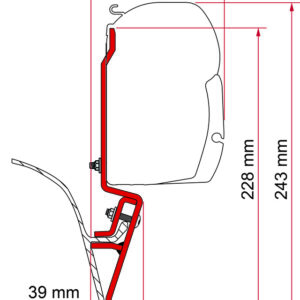 Halterung FIAMMA passend für VW T3