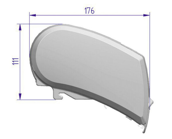Dachmarkise Thule Omnistor 9200 500 x 300 cm Tuch Fb. saphir blau Gehäuse Fb. weiß ohne Motor – Bild 5