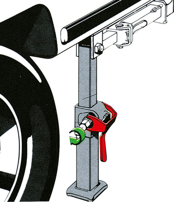 Fahrzeugstütze Linnepe Quicklift hinten passend für Fiat Ducato X 250 – Bild 2