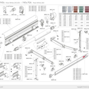 FIAMMA Frontblende Polar 300 cm zu F45S