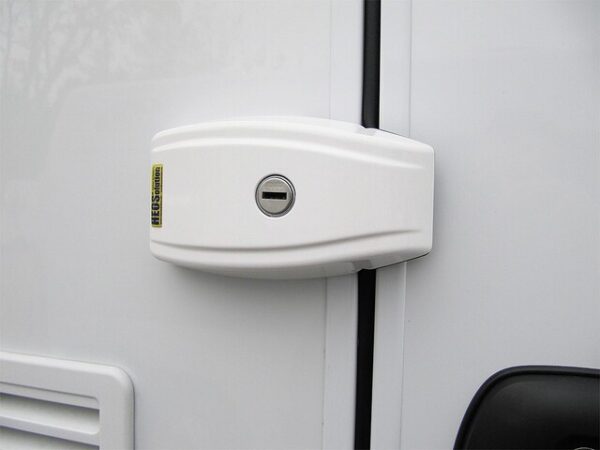 Zusatzschloss HEOSafe Door Frame Look Serviceklappen u. Heckgarage Inhalt 3 Stück Farbe weiß – Bild 3