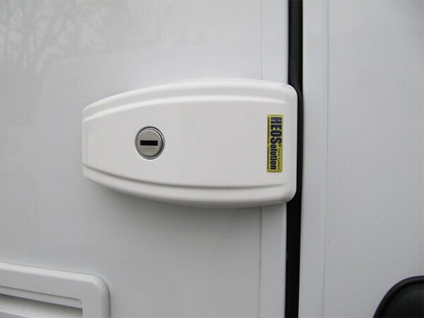 Zusatzschloss HEOSafe Door Frame Look Serviceklappen u. Heckgarage Inhalt 3 Stück Farbe weiß – Bild 4