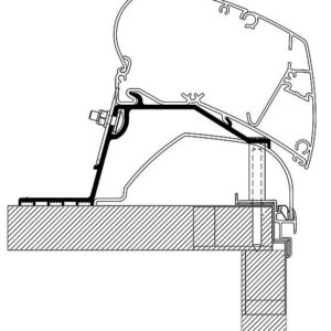 Caravan Roof Adapter THULE passend für Hobby 2014 für Dachmontage