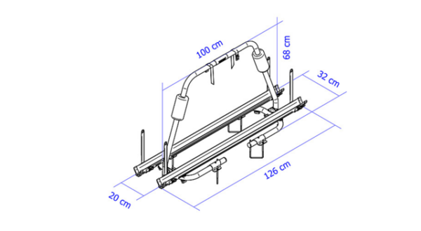Fahrradträger Thule Caravan Light Deichsel 2 Räder Traglast 40 kg – Bild 2