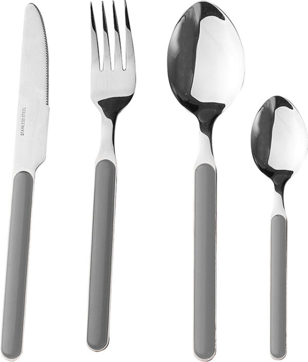 Besteckset BRUNNER Delice Farbe grau 16-tlg. – Bild 2