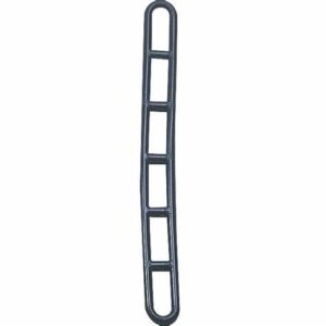 Abspann-Leiterelemente Heusser 6er lose, Farbe grau