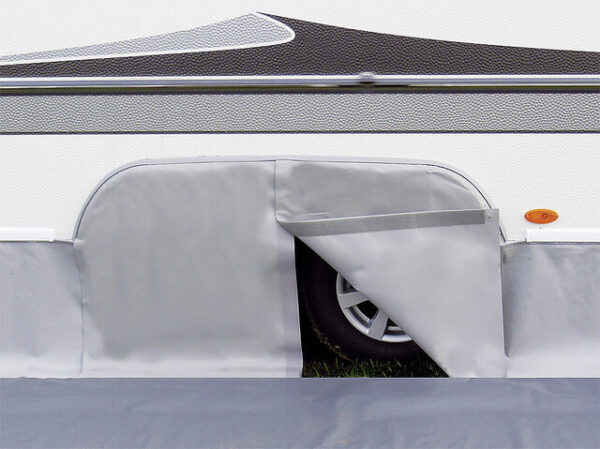 Passform Radkastenabdeckung HINDERMANN passend für Knaus Südwind/Nordic Plus ab 2010 Tandem – Bild 2