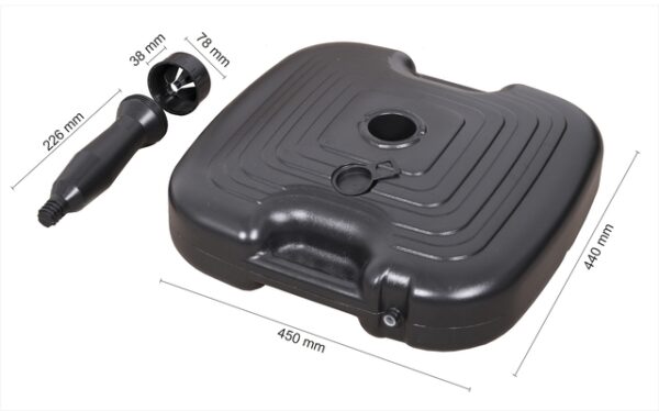 PE Schirmständer Schneider Ø 25 - 32 mm Farbe anthrazit ca. 20 l – Bild 2