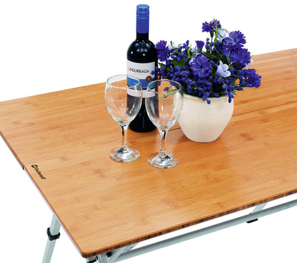Bambustisch Outwell Kamloops Alu Farbe braun – Bild 3
