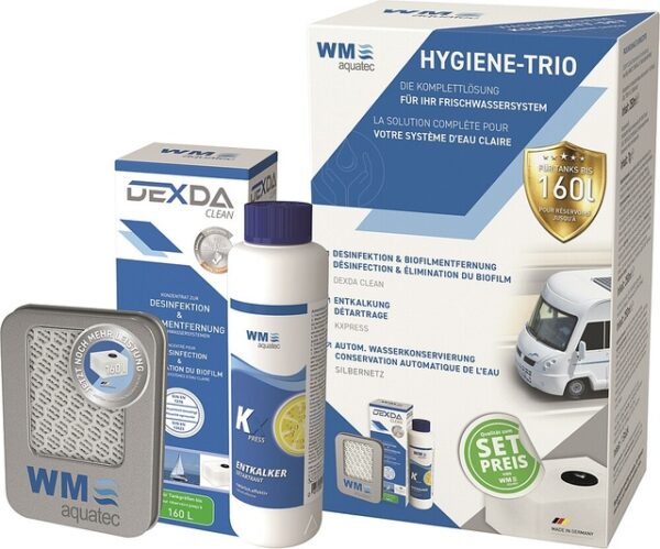 Hygiene-Trio für Frischwassersystem Bis 160 l Tankgröße – Bild 3