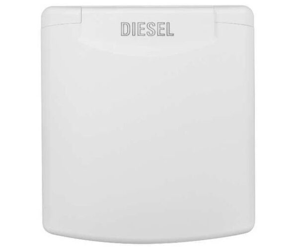 Diesel-Einfüllstutzen FAWO mit Magnetklappdeckel Schlauchanschluss 50 mm Farbe reinweiß – Bild 3
