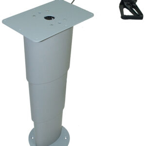 Einsäulen-Hubtisch PRIMERO COMFORT HPK Höhe 30 - 60 cm Farbe silbergrau
