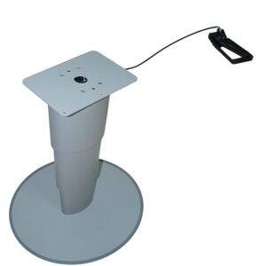 Einsäulen-Hubtisch PRIMERO COMFORT HPG Höhe 31 - 67 cm Farbe silbergrau