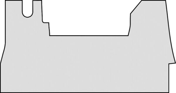 Fußmatte Gummi passend für Renault Master Chassis ab 07/ 2014 Universal