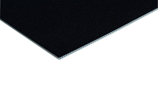Basisplatte Purvario Kunstsoff mit Velourstoff Fb. schwarz 50 x 50 cm – Bild 2