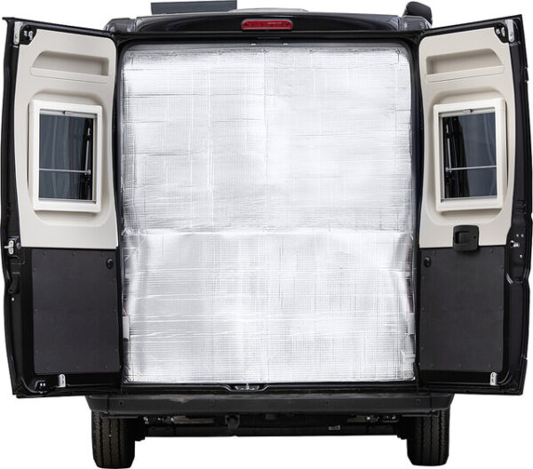 Thermovorhang HINDERMANN passend für Fiat Ducato ab 2007 Hecktür Fb. hellgrau – Bild 3