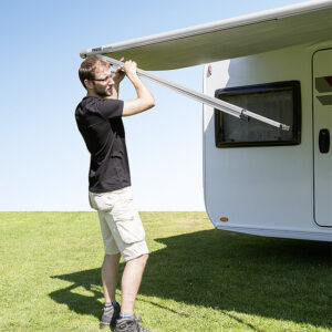 Sackmarkise Thule Omnistor 1200 400 x 250 cm Tuch Farbe mystic grey Gehäuse Farbe weiß