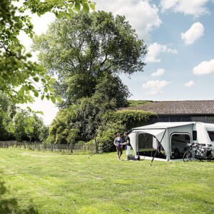 Sackmarkise Thule Omnistor 1200 450 x 250 cm Tuch Farbe saphir blau Gehäuse Farbe weiß