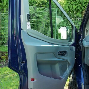 REMIfront IV Seitenscheiben Verdunkelung links passend für Ford Transit V363 ab 2014, Farbe grau
