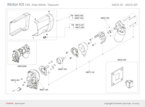 Verbindungskit Getriebemotor F65S