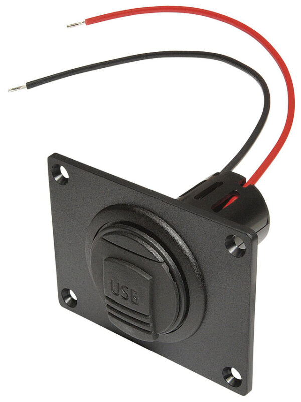 Einbausteckdose Power USB Pro Car EV  mit Montageplatte und Deckel 12 - 24 V – Bild 2