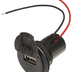 Einbausteckdose Power USB Pro Car EV  mit Gewindehülse und Deckel 12 - 24 V